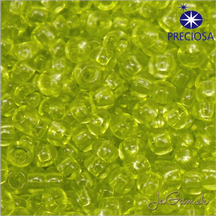 Rokajl Preciosa 10/0 Priehľadná Zelená č.01153-25g (PR10030)